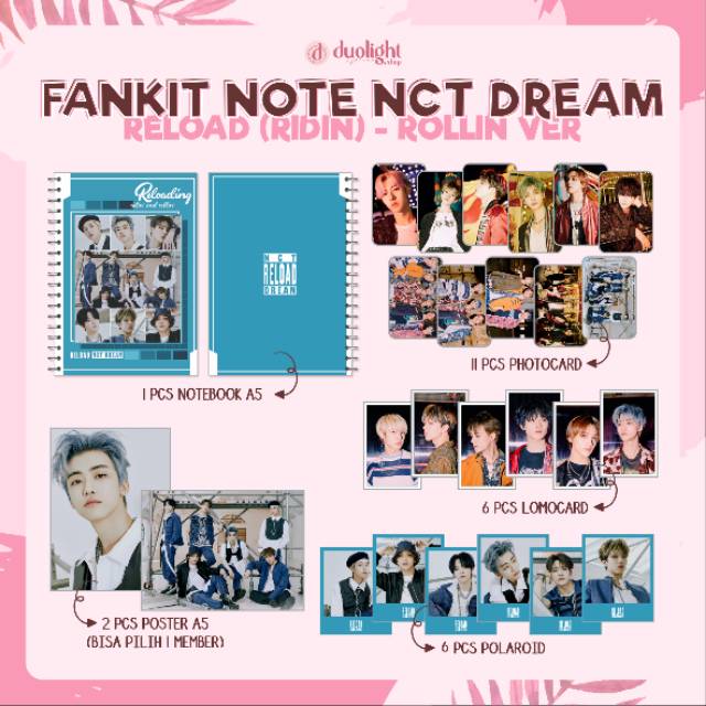 

(FREE BOX) FANKIT NOTE KPOP | NCT DREAM | RELOAD (RIDIN)