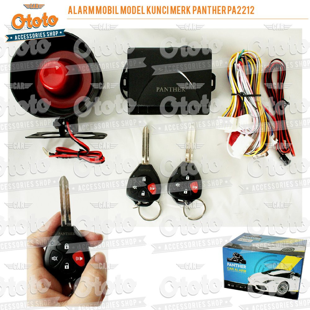 Panther Car Alarm/ Alarm Mobil Model Kunci Merk Panther PA2 klo3538