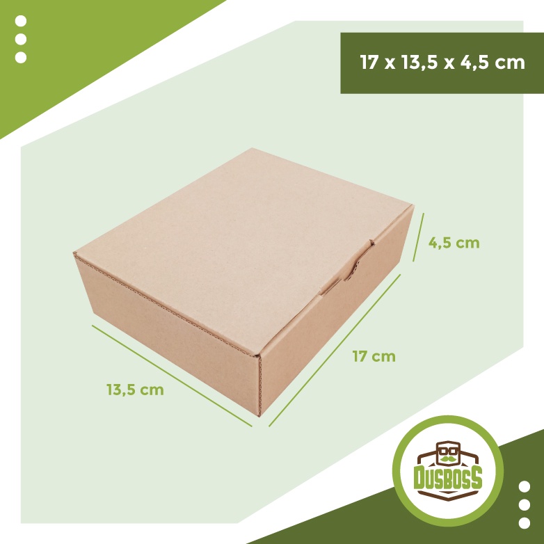 

Kardus Uk. 17 x 13,5 x 4,5 cm....Die Cut