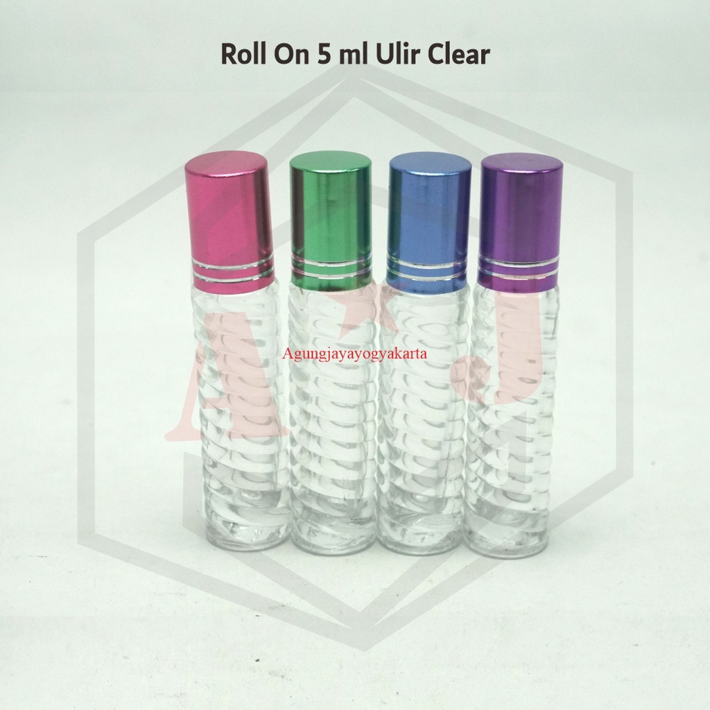 Botol Roll On 5 ml Clear RO-15 / Botol Parfum 5 ml / Botol Fresh Care Kosong Clear RO-15 / Roll On 5