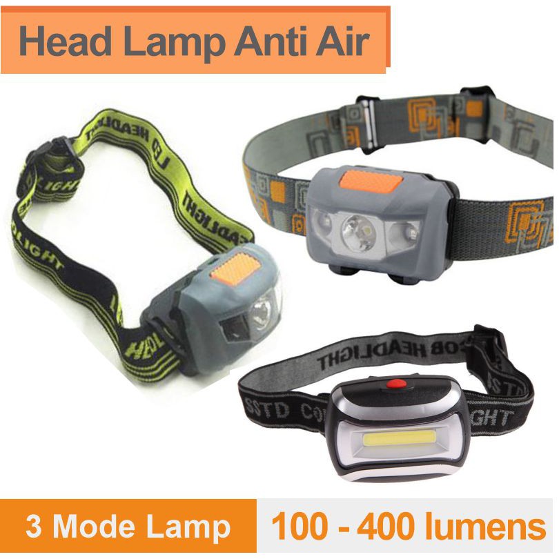 Lampu Kepala Camping Anti Air - Head Lamp Waterproof
