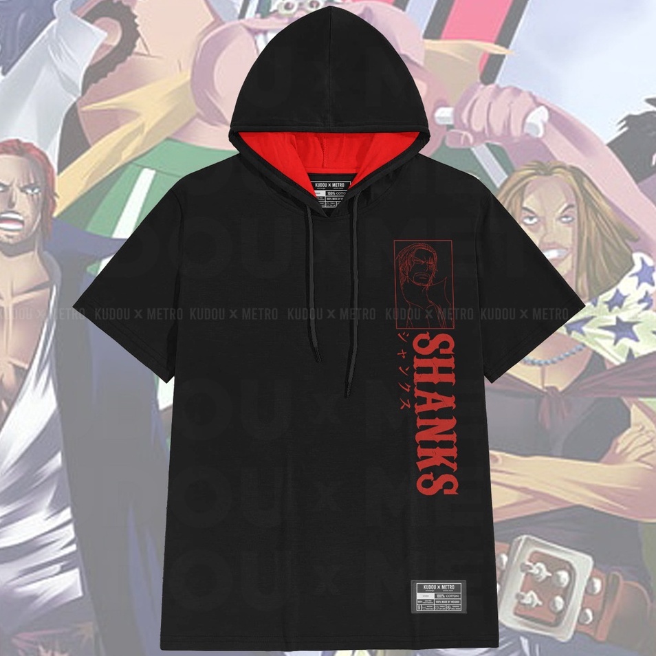 T-shirt Hoodie Red Force Shanks Anime Manga One Piece Premium Unisex