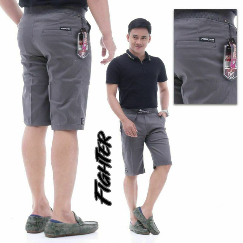 CELANA CHINOS RIP PENDEK FIGHTER PREMIUM