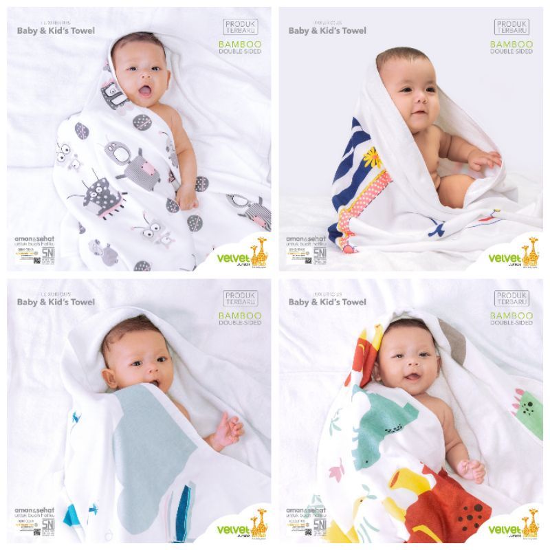 Velvet Handuk Bayi Double Side