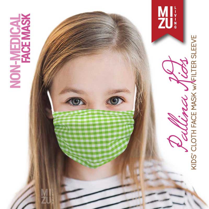 [SALE] MIZU PALLINA KIDS Cloth Face Mask Masker Anak Kain Corak 3 Ply Sarung Filter NON-MEDIS