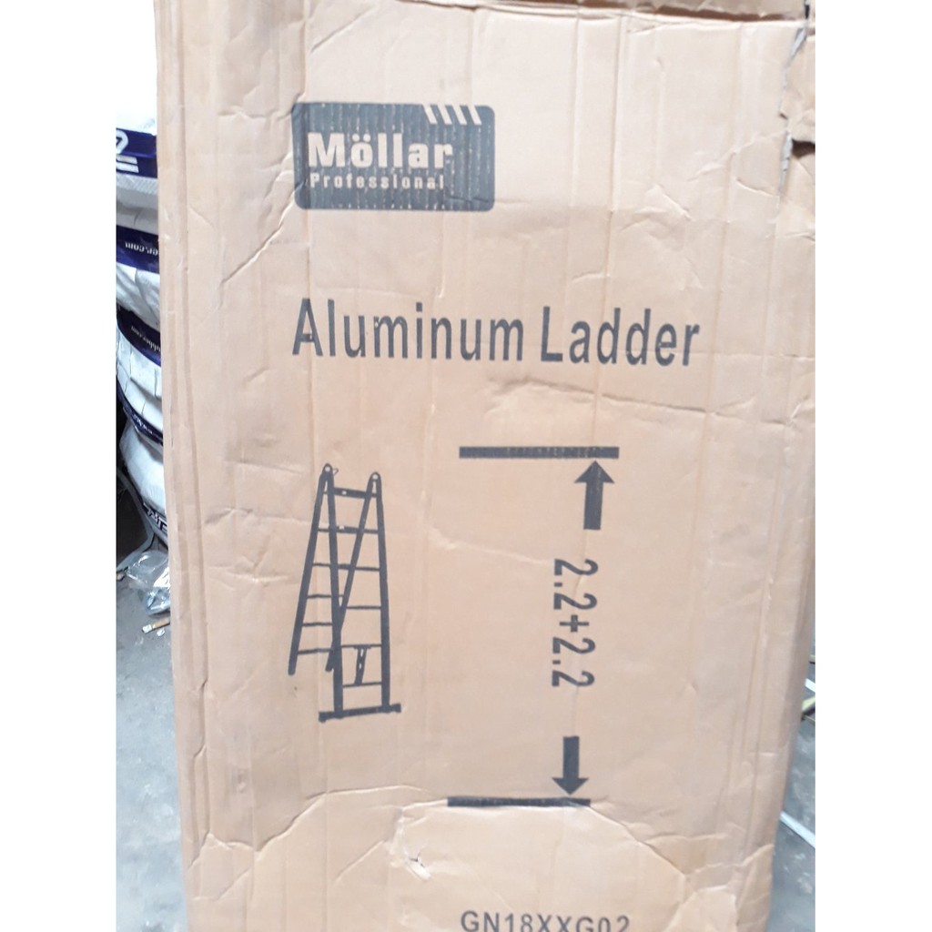 Tangga Lipat A Double Teleskopik 4.4 meter MURAH