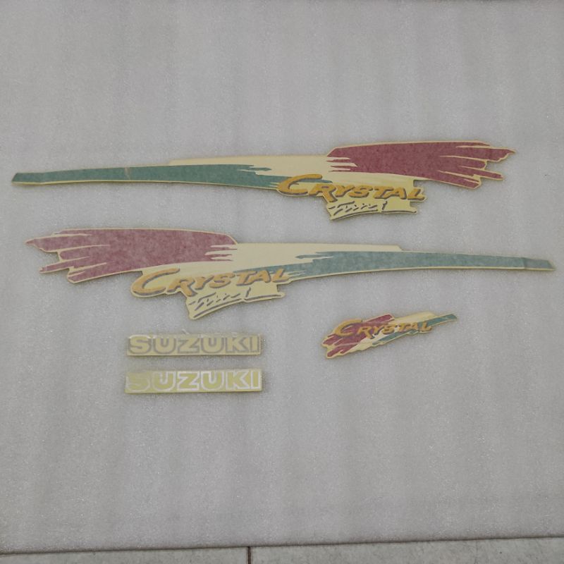 Stiker Stripping striping decal graphic Suzuki Cristal Crystal Kristal RC110 RC 110 Tune 1993 1994 1