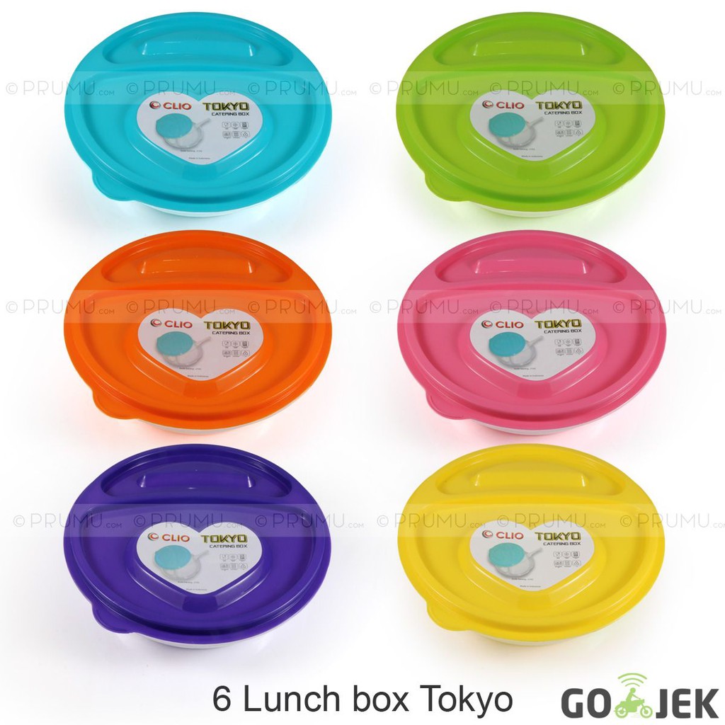 GO-JEK 6 lunch box Tokyo - tempat makan - kotak makan - Catering box