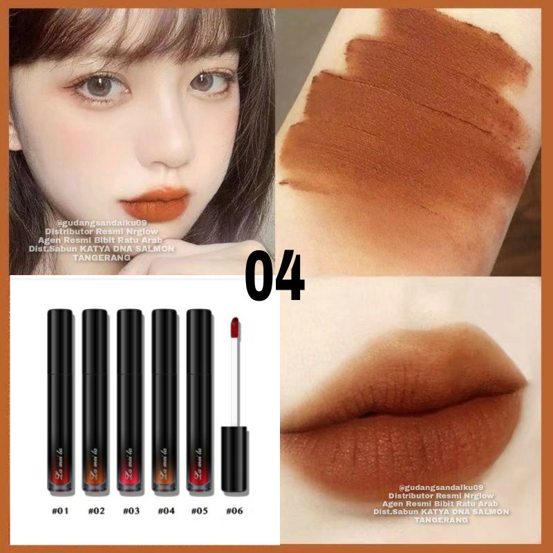 𝐌𝐀𝐓𝐓𝐄 𝐋𝐈𝐏𝐒𝐓𝐈𝐂𝐊 - Velvet Lip Color Temptation Lipstick Waterproof Tahan Lama dan Hasil Matte