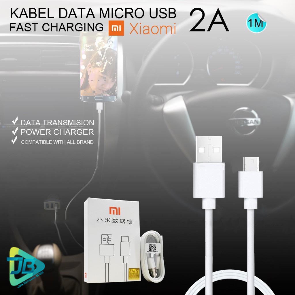 BM002 Mi9 WHITE XIAOMI KABEL DATA NEW MODEL ORIGINAL REDMI NOTE 5A 4 4X 7 6 6pro MICRO USB JB3588