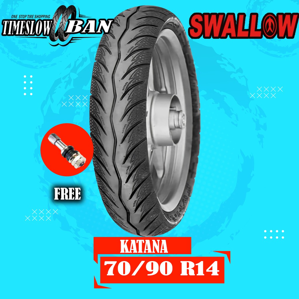 Ban Motor Matic // SWALLOW KATANA 70/90 Ring 14 Tubeless