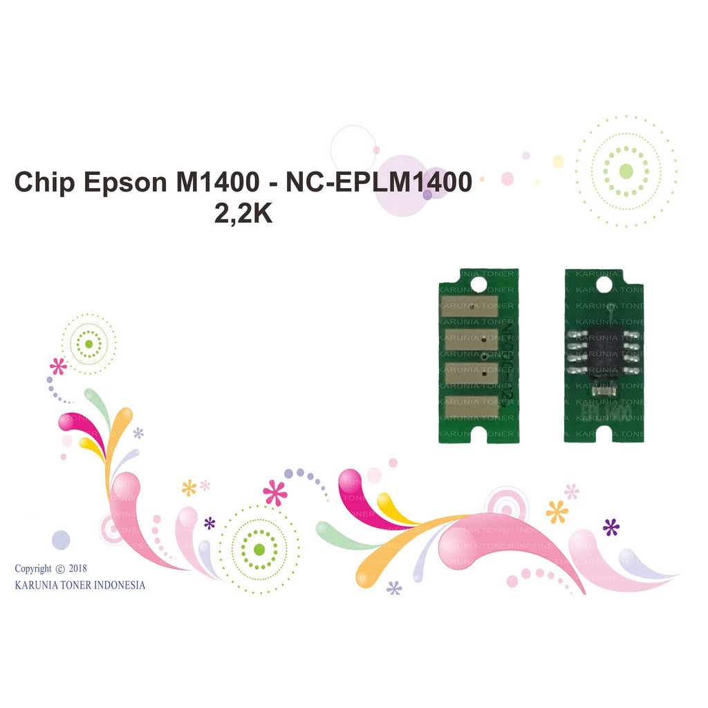 Chip Toner Cartridge Epson Aculaser CX14 MX14 M1400 NC-EPLM1400 2,2K