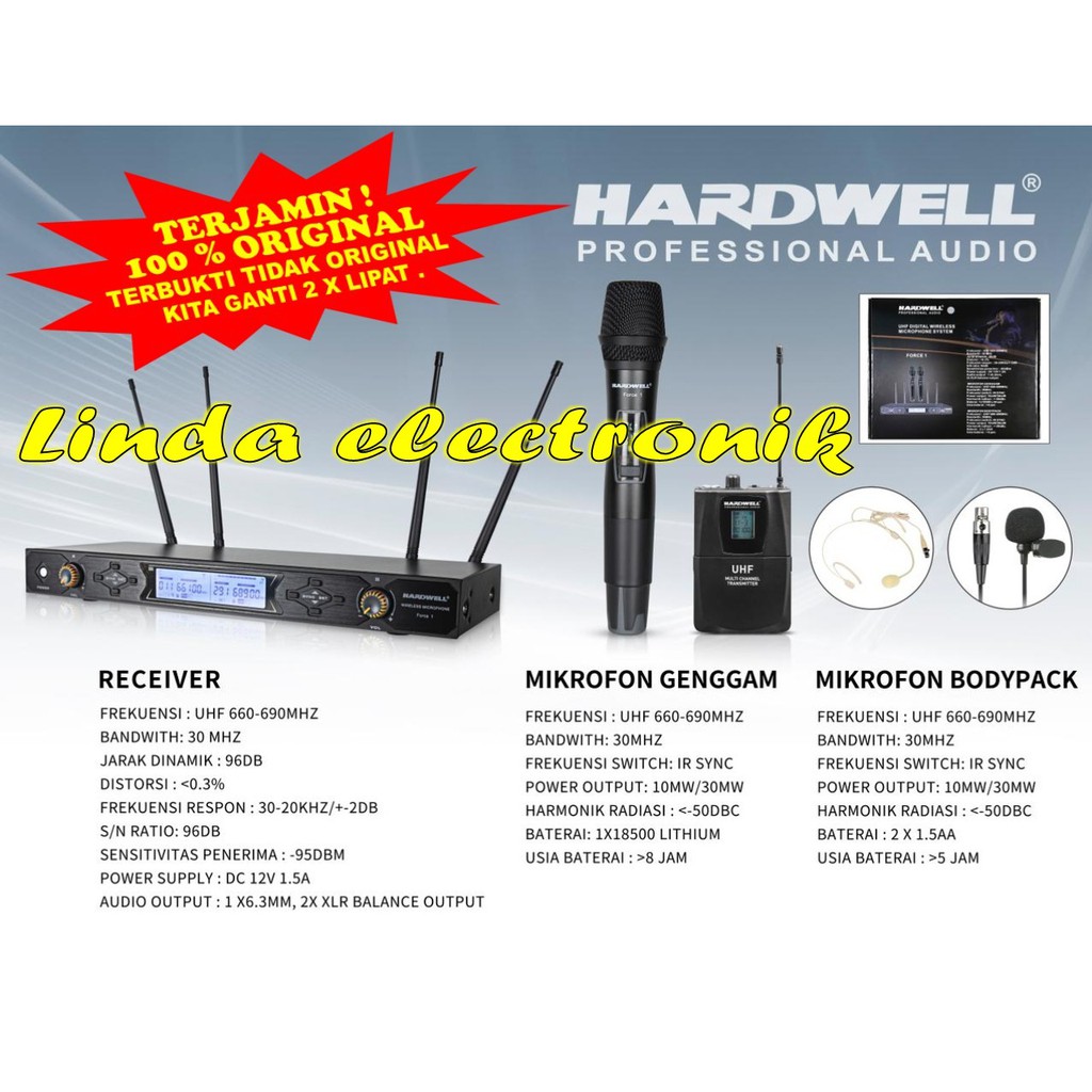 mic wireless hardwell force 1 2 mic charger pjh HARDWELL FORCE1