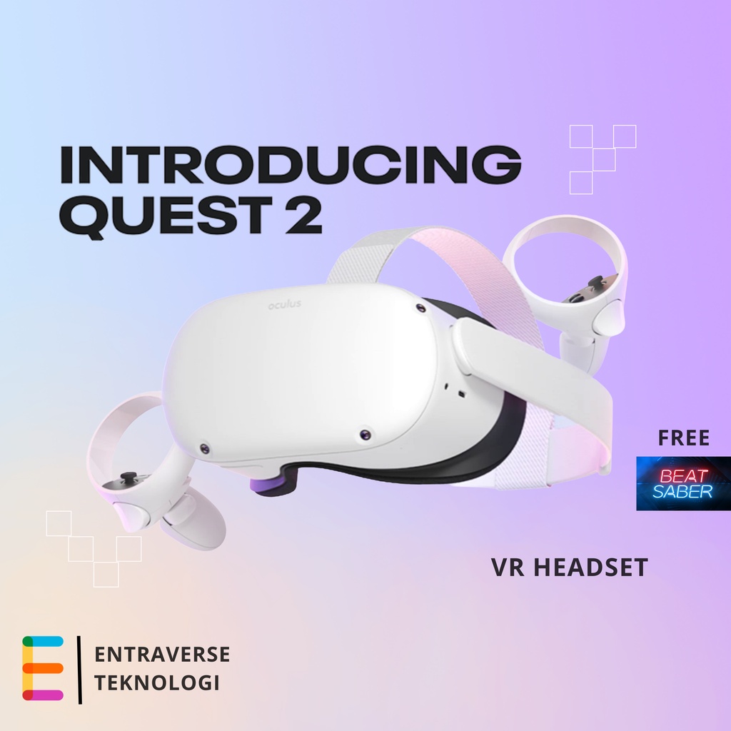 New Oculus Quest 2 128 Gb Virtual Reality VR Headset Metaverse Facebook