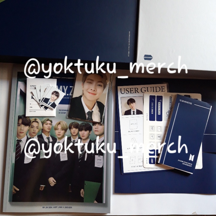 Ready Stock Sharing ARMY KIT 8th BTS Jungkook Jhope Namjoon Jimin Taehyung Jin Suga File rack id pho
