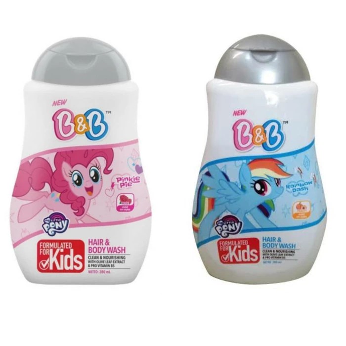 B&amp;B KIDS LITTLE PONY Hair &amp; Body Wash 280ml