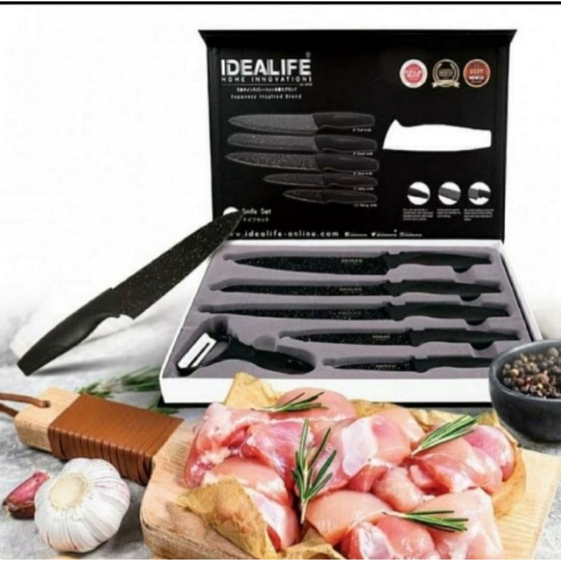 IDEALIFE KNIFE PISAU KERAMIK IL 160 ANTI BAKTERI ELEGAN PRODUK TERBARU MANTAP