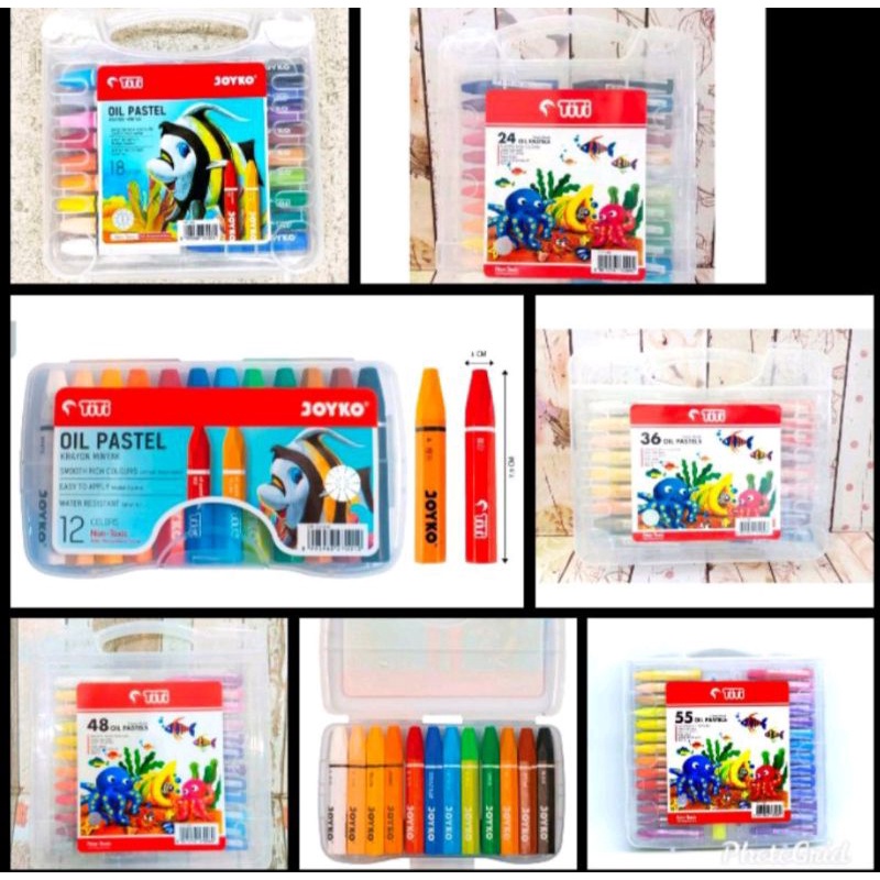 

KRAYON CRAYON JOYKO OIL PASTEL 12/18/24/36/55 WARNA