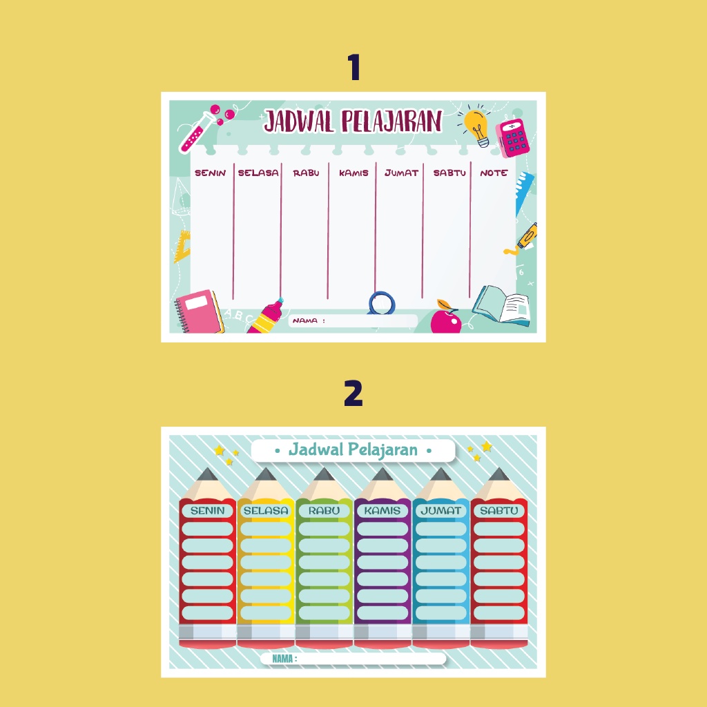 

POSTER JADWAL PELAJARAN SEKOLAH F4 LAMINASI KERAS | PEMATANG SIANTAR