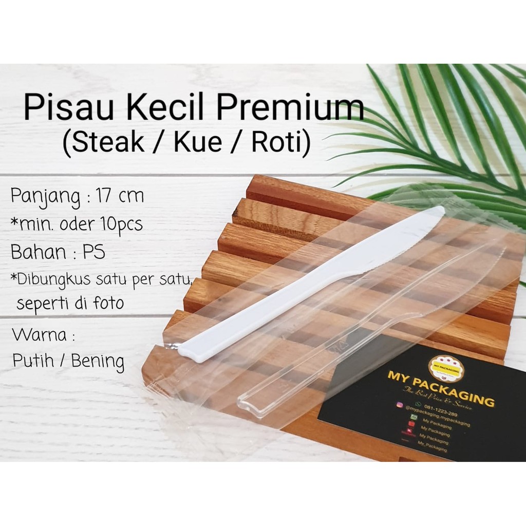 Pisau Kecil PREMIUM - PISAU MAKAN / Pisau Plastik / Pisau Steak - Dibungkus Satuan