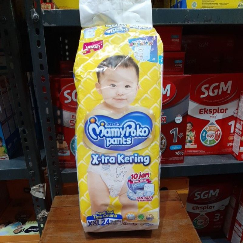 Mamypoko pants extra kering S38 M32 L28 XL26 XXL24