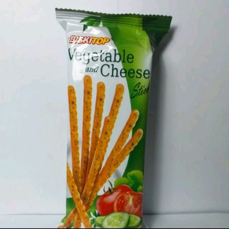 

Biskitop Vegetable and Cheese stik - biskuit rasa keju dan sayur