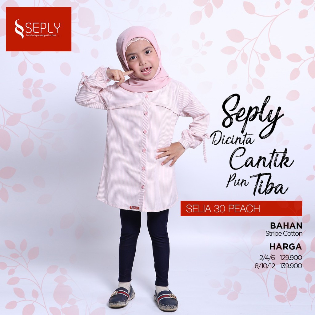 Tunik Anak SEPLY SELIA KIDS 30 Peach || Seply Ethica