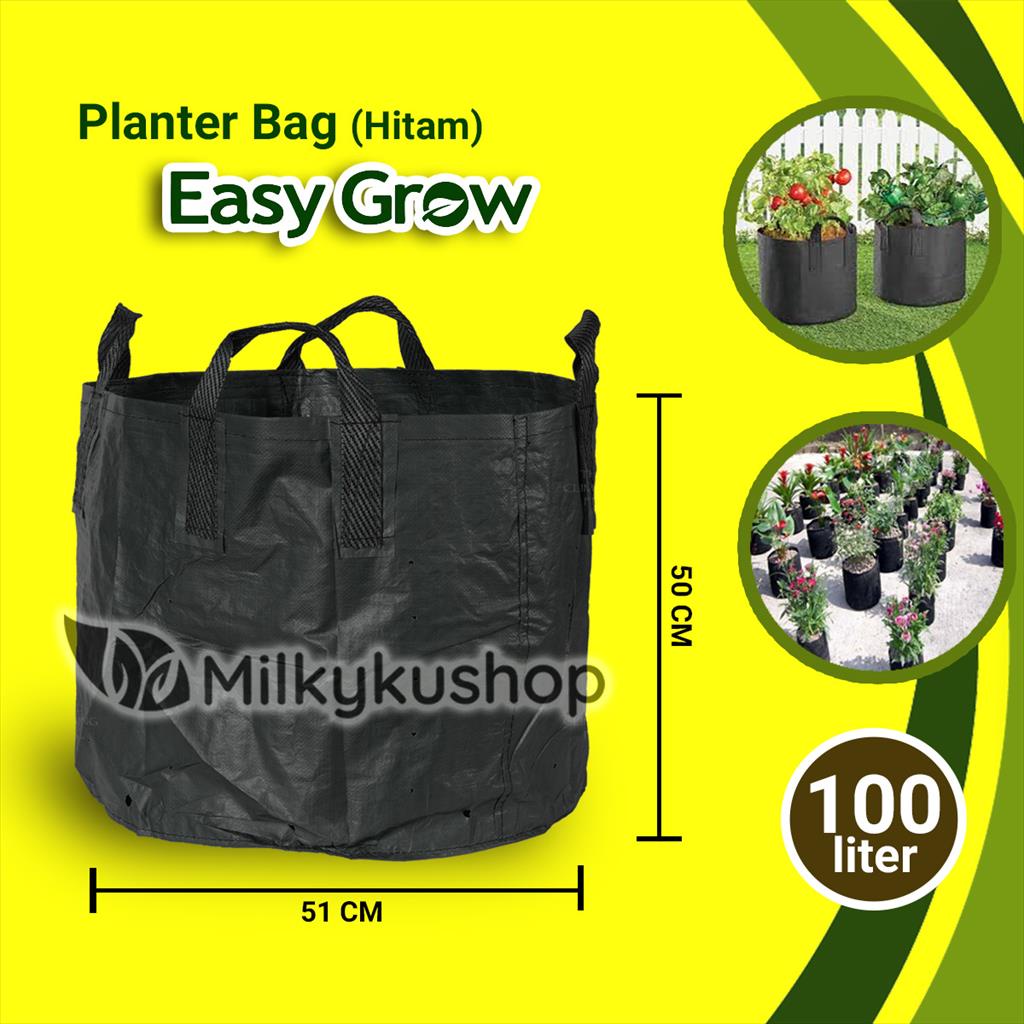 PLANTER BAG EASY GROW STANDAR 100 LITER - HITAM