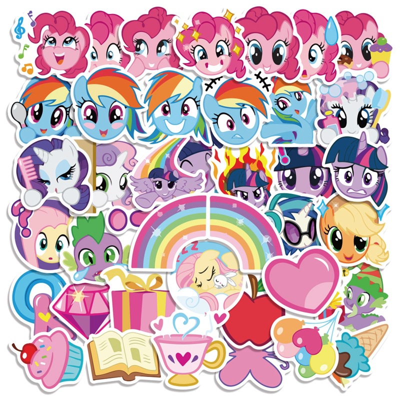 Little Pony stiker My Little Pony: persahabatan Adalah Sihir stiker kartun jurnal bahan phone case C