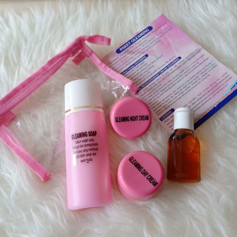 Cream Gleaming Original Cream Wajah Aman Cream Herbal Cream Kinclong Cream Pemutih Wajah