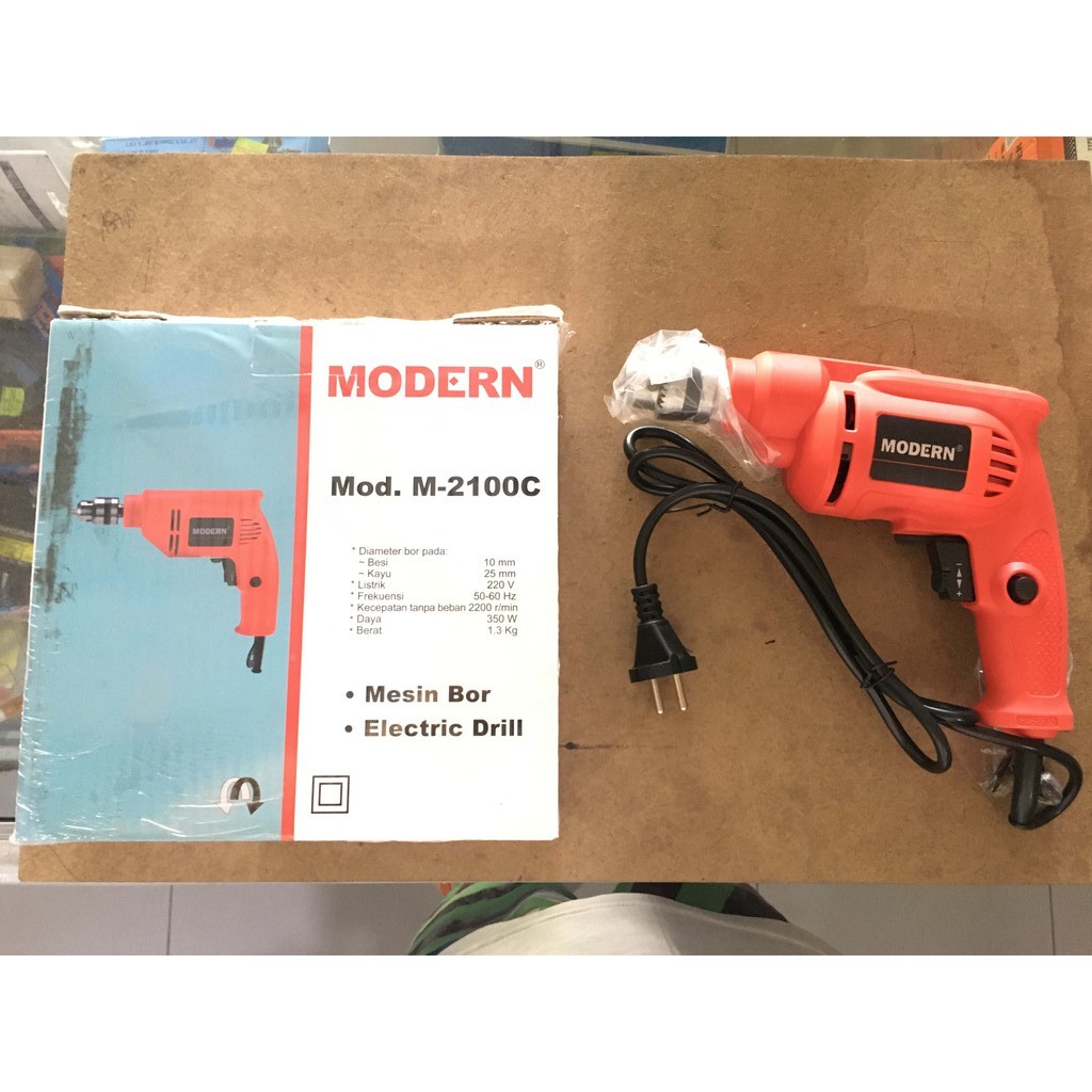 Mesin Bor Listrik Modern M-2100C / Bor Tangan