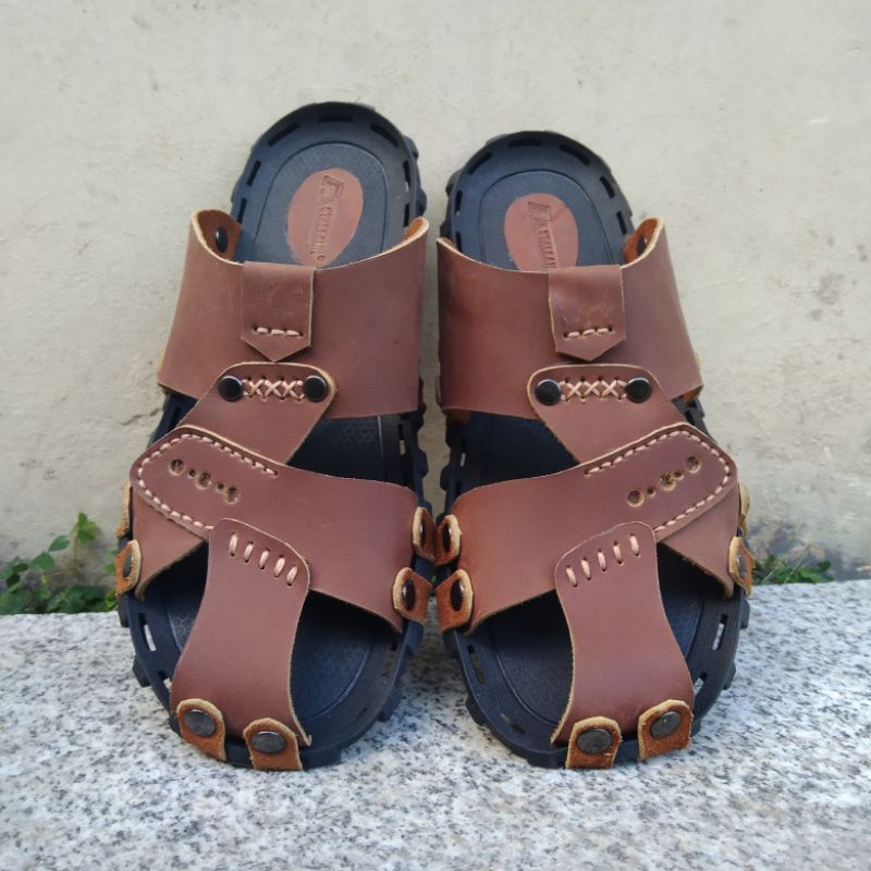 Sandal Pria Kulit Asli Original Brand Stallank