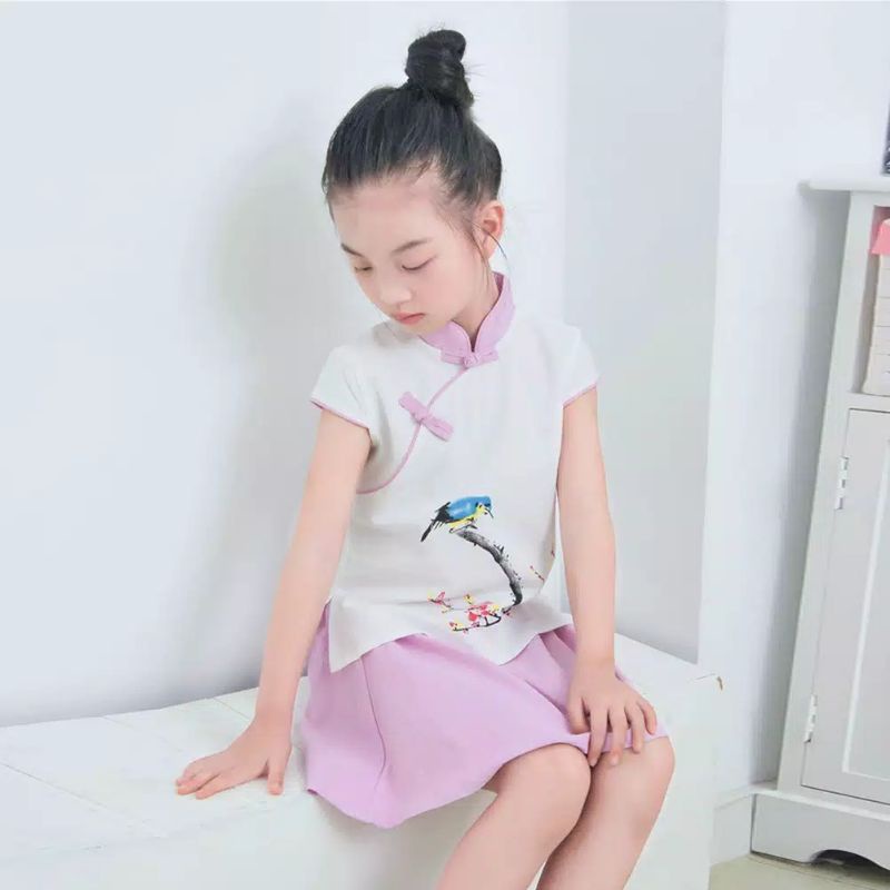 Birdy Cheongsam Top + Skirt