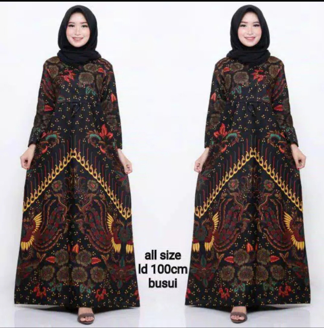 Batik Couple Keluarga Sania Ruffle Ori Ndoro Jowi Dnt Kupu Kuning