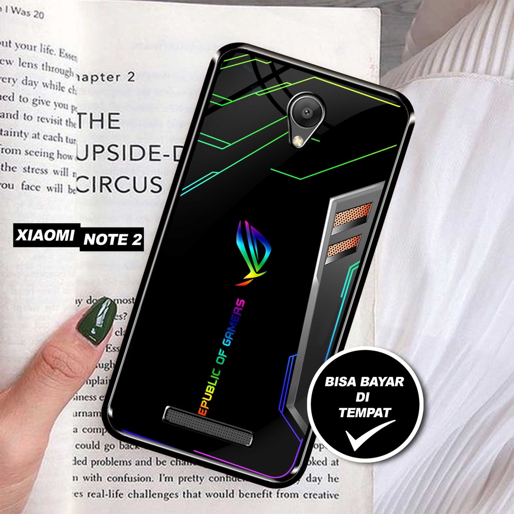 SRC - Case Xiaomi Redmi Note 2 Motif ROG game Sport Casing Hardcase Glossy 2D Terbaru Silikon Softca