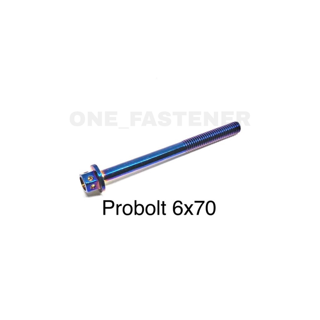 Baut Probolt Flange Bolt M6x70 BLUE Blok mesin K8 6mm Panjang 7cm 6x70