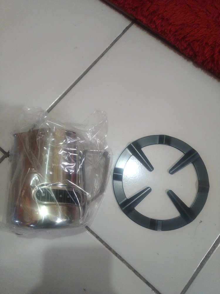 Milk Jug Thermometer 600ml / Milk Jug Stainless / Pitcher Susu / Milk Frother / Teko Susu