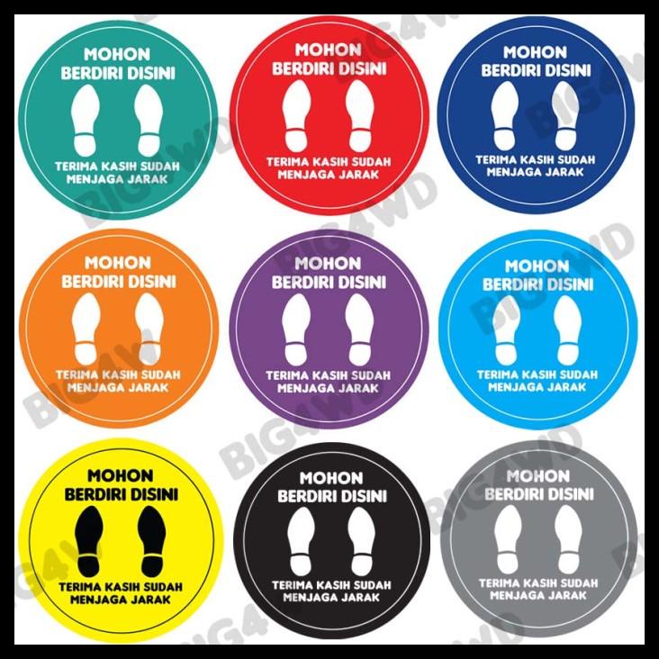 

WOOWW READY !!! STICKER LANTAI MOHON BERDIRI DISINI JAGA JARAK SOCIAL DISTANCING TERBARU