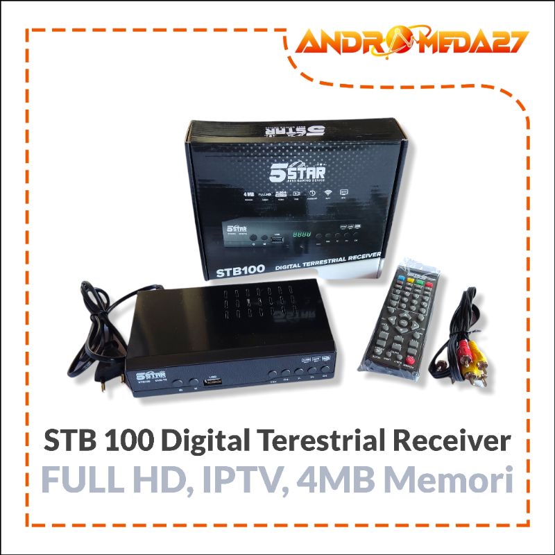 Receiver TV Digital STB 200 - STB 100 HD TV 5 Star DVB T2