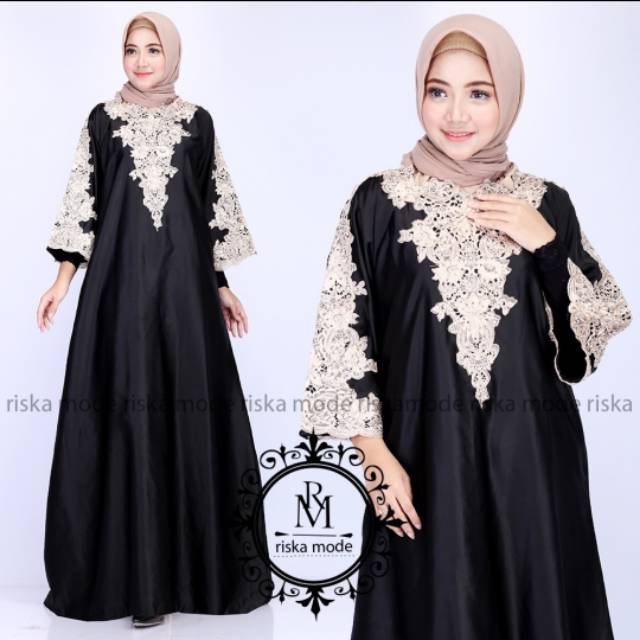 Gamis kaftan amira bordir Riska Mode
