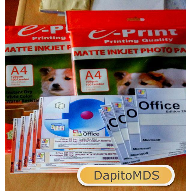 

DISKON E-Print Matte Inkjet Photo Paper Kertas 108 Gsm A4 Isi 100 // Pak