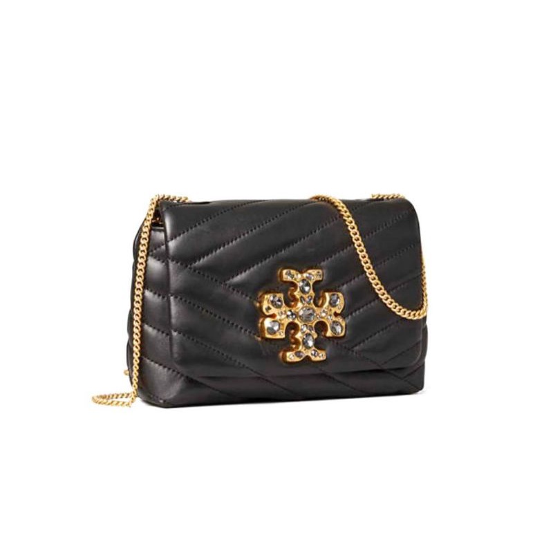 Tory Burch Kira Chevron Embellished Logo Mini Bag(82493)