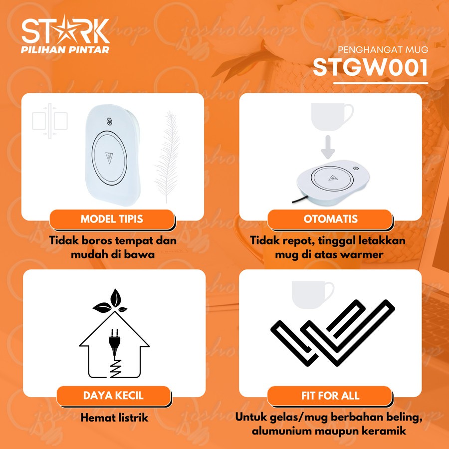 GLASS WARMER STARK STGW001 PENGHANGAT CANGKIR ELEKTRIK CUP WARMER