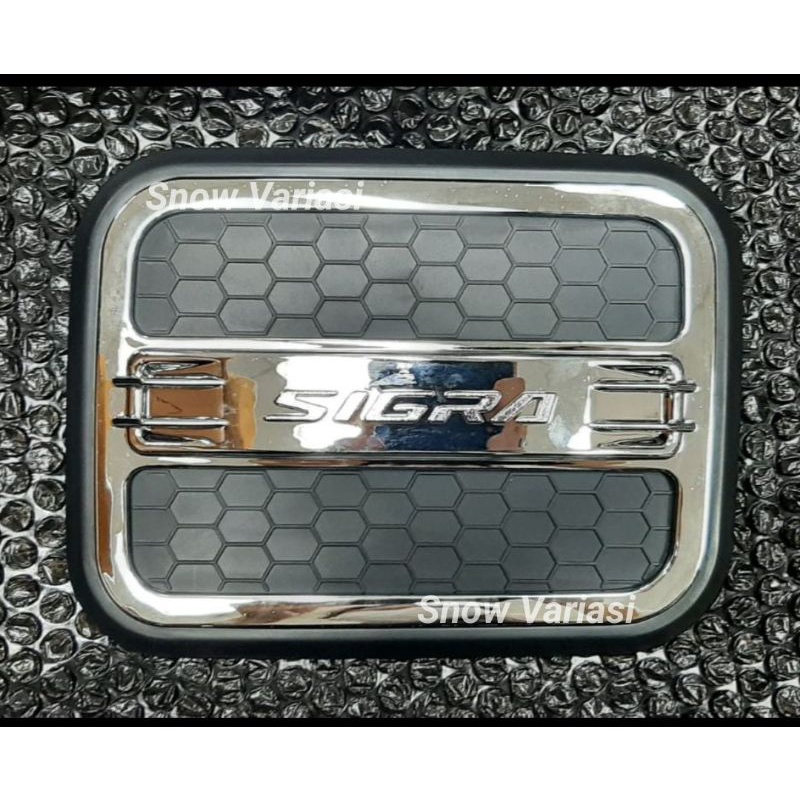 Tank cover sigra 2016 2018 luxury hitam jsl tutup bensin