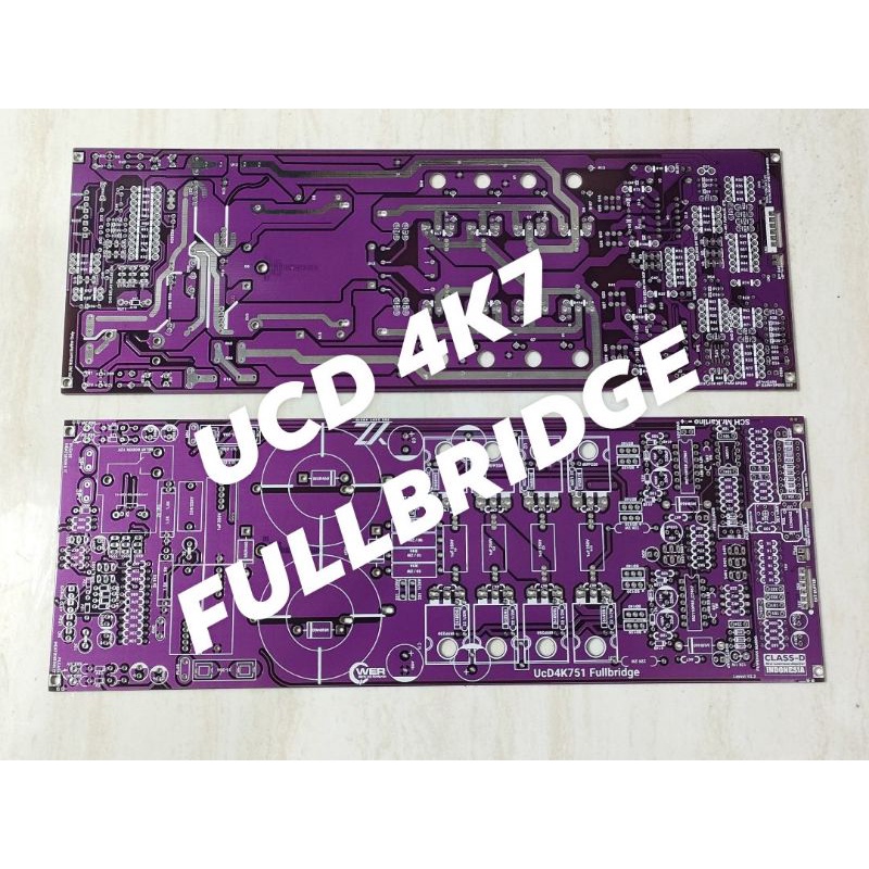PCB UCD 4k7 Fullbridge 8 Mosfet Lanjutan Dari UCD D2K