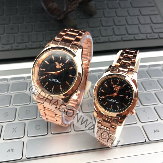 ［Ready Stock］Jam tangan wanita jam tangan pria gaya klasik couple rantai  grosir murah S1090