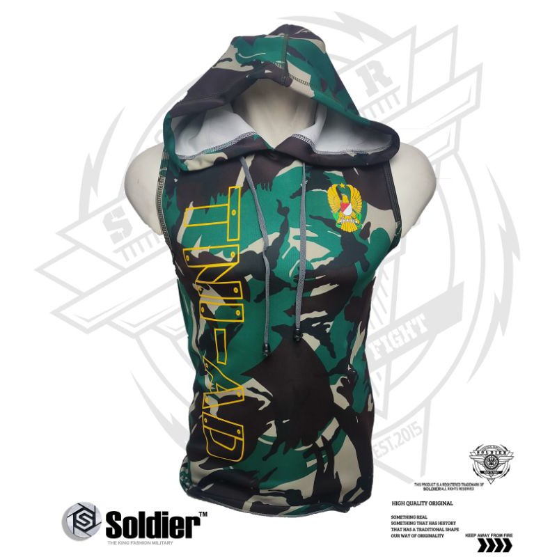 singlet hoodie loreng tni-ad