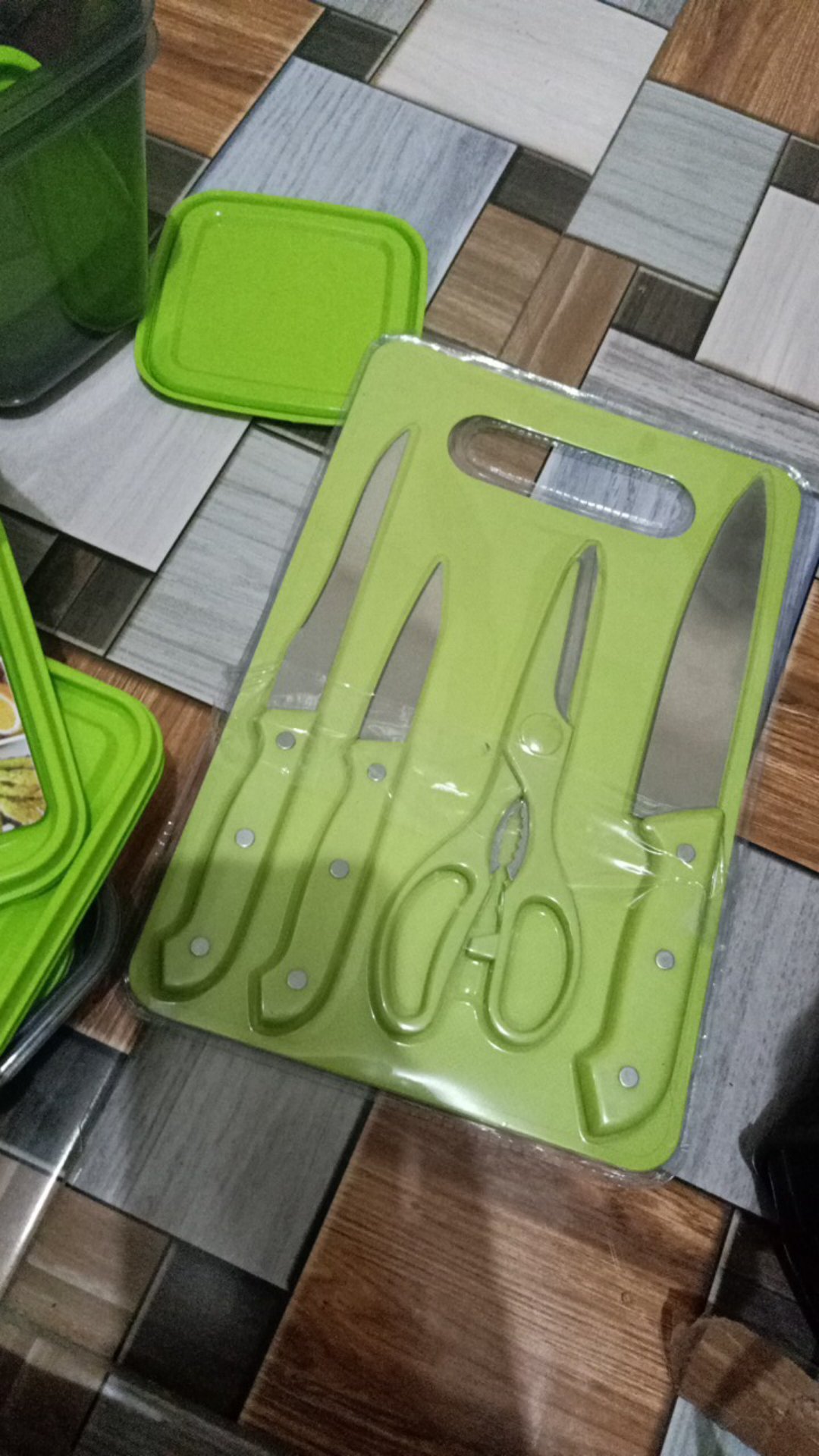 Pisau & Cutting Board Pisau Dapur Pisau Satu Set Pisau 1 Set Pisau Murah Pisau Talenan Tatakan