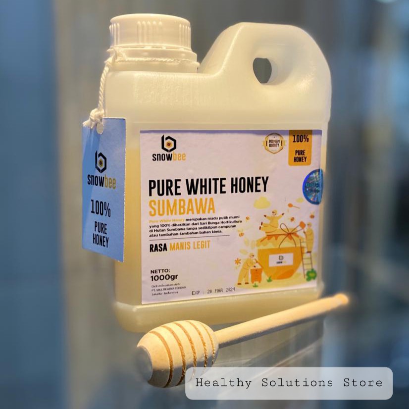 MADU PUTIH HUTAN SUMBAWA MURNI 1KG | SNOWBEE PURE WHITE HONEY MADU PUTIH MURNI &amp; MANIS