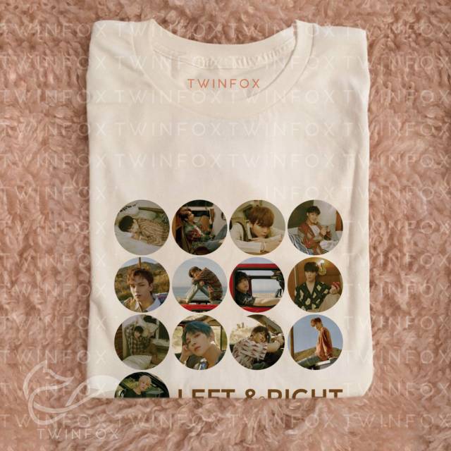 Kaos Kpop Unisex Seventeen Photo Left &amp; Right Ver